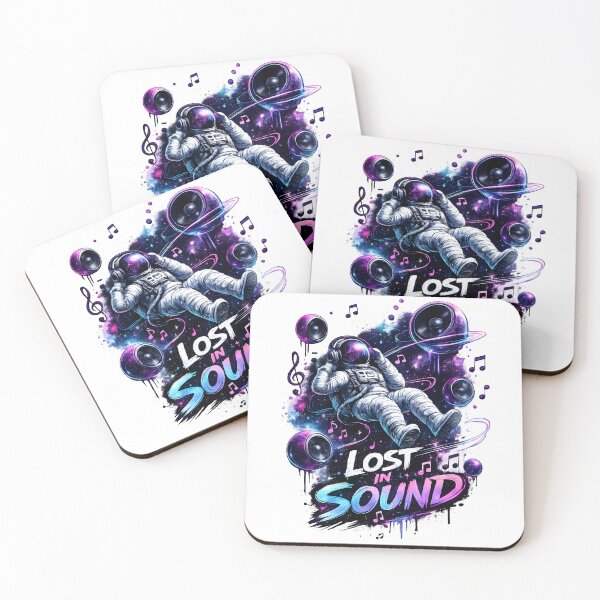 Item preview, Astronaut With Headphones – Lost in Sound Space Music Design designed and sold by darkan1.