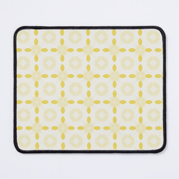 Item preview, Yellow Organic Petal Symmetry Abstract Pattern designed and sold by GraceInNatureCo.