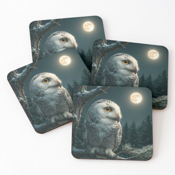 Item preview, Snowy Owl in the Moonlight designed and sold by Tridentulus.