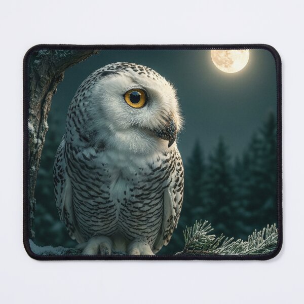 Item preview, Snowy Owl in the Moonlight designed and sold by Tridentulus.