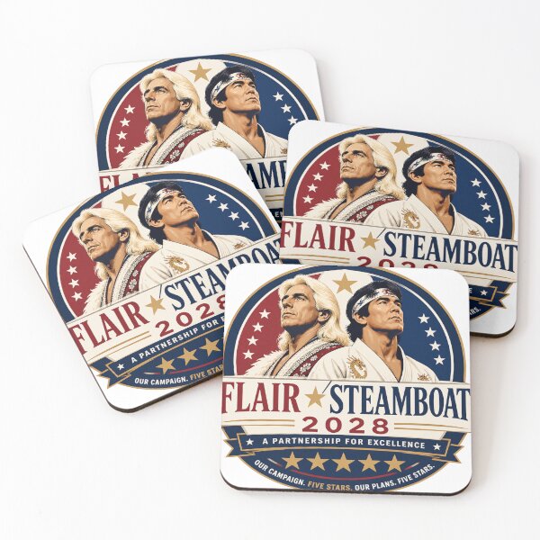 Item preview, Flair Steamboat 2028 Campaign Logo – Five Star Match Political Wrestling Parody designed and sold by The Irish Whip.