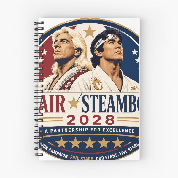 Item preview, Flair Steamboat 2028 Campaign Logo – Five Star Match Political Wrestling Parody designed and sold by The Irish Whip.