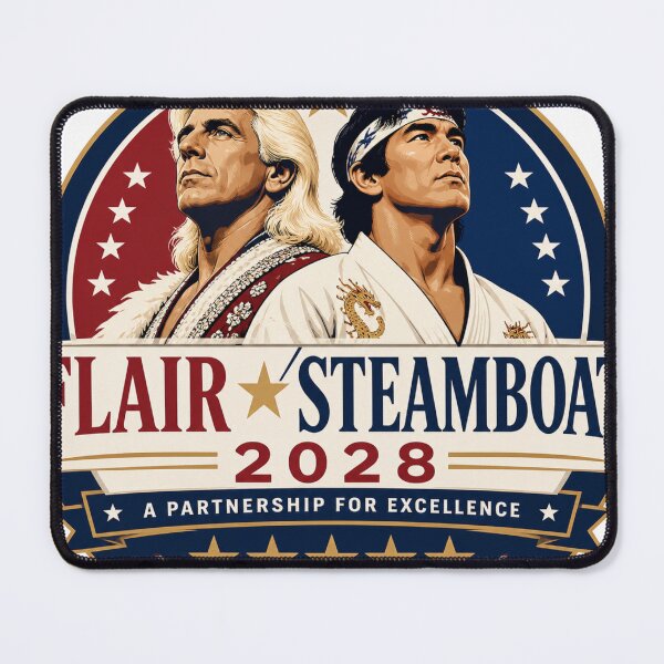 Item preview, Flair Steamboat 2028 Campaign Logo – Five Star Match Political Wrestling Parody designed and sold by The Irish Whip.