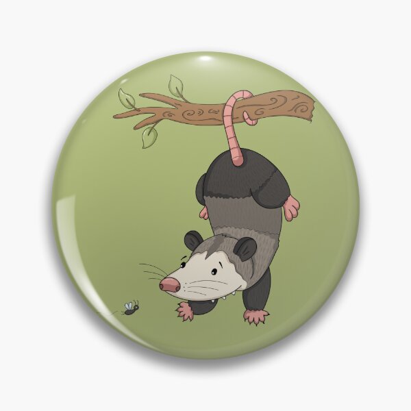 Item preview, Funny Hanging Opossum Chasing Fly designed and sold by OKartashova.
