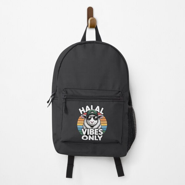 Item preview, Halal Vibes Only Sheep – Funny Muslim Retro Sunset Aesthetic Design designed and sold by ABLAT_CREATIONS.