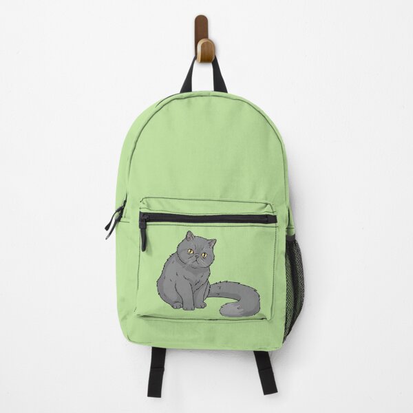 Item preview, Martin the Cat - Fluffy but Feisty - Funny Cute Grey Cat designed and sold by naughty-raccoon.