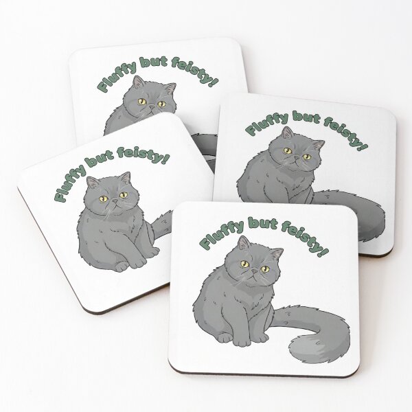 Item preview, Martin the Cat | Fluffy but Feisty Funny Grey Persian designed and sold by naughty-raccoon.