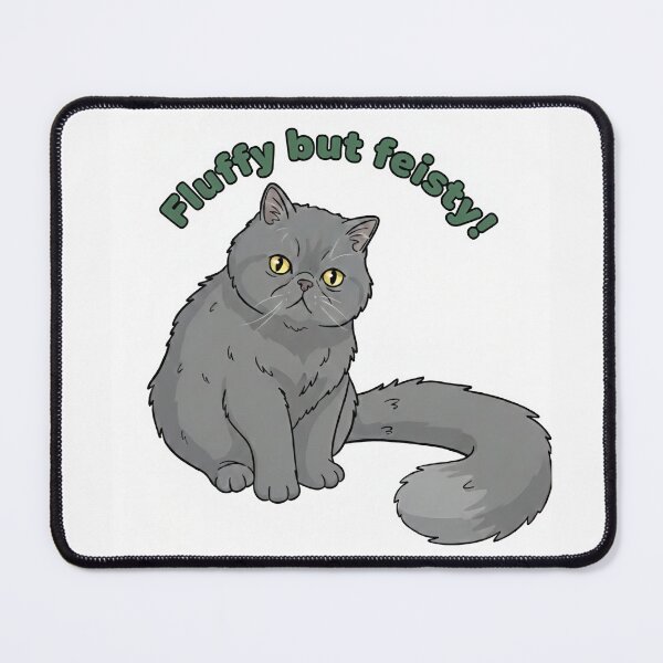 Item preview, Martin the Cat | Fluffy but Feisty Funny Grey Persian designed and sold by naughty-raccoon.