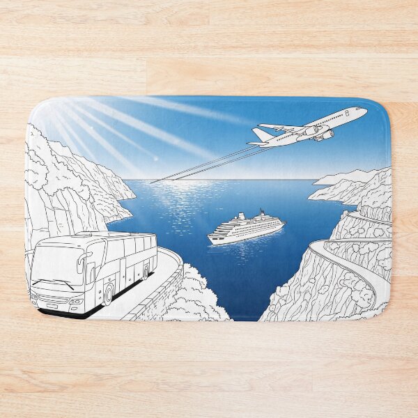 Item preview, Fjord Journey by Land Sea and Sky designed and sold by PixorStudio.