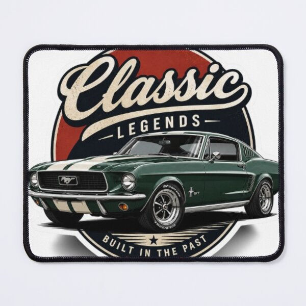 Item preview, Classic Legends Vintage Green Muscle Car Badge designed and sold by AuraAuto.