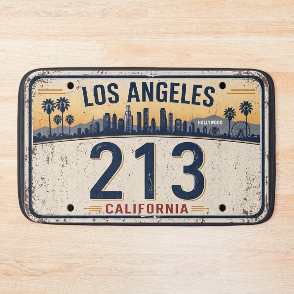 Item preview,  Los Angeles 213 Vintage California License Plate Graphic T-Shirt designed and sold by MWSailingClub.