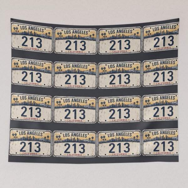 Item preview,  Los Angeles 213 Vintage California License Plate Graphic T-Shirt designed and sold by MWSailingClub.