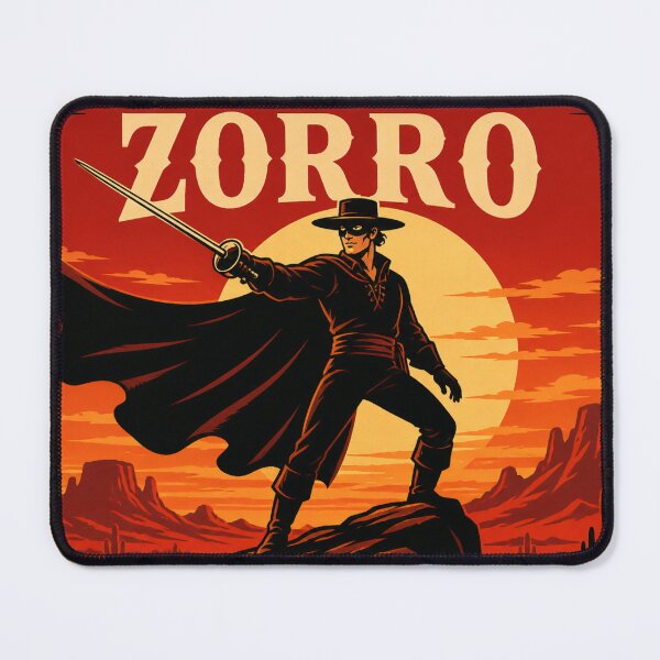Item preview, Zorro Desert Sunset Vintage  designed and sold by mythographiaart.