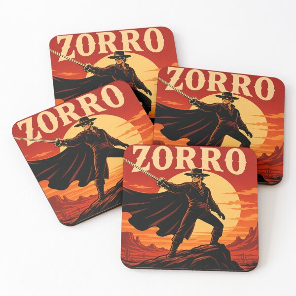 Item preview, Zorro Desert Sunset Vintage  designed and sold by mythographiaart.