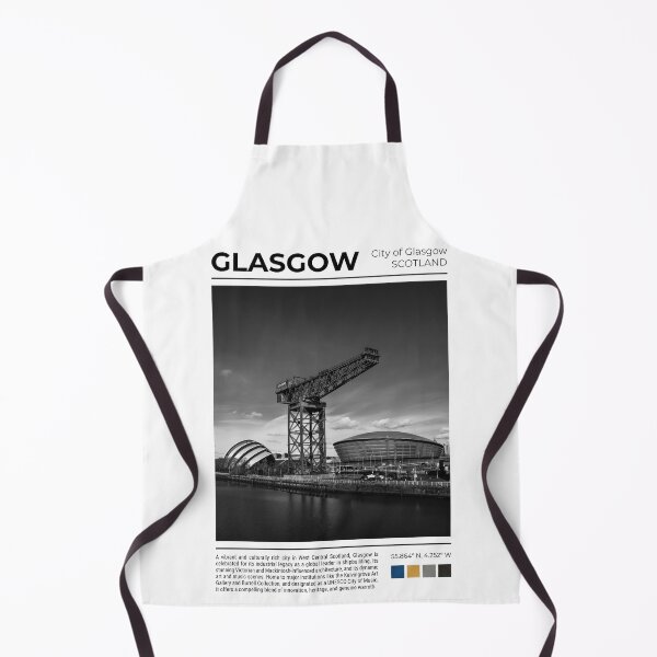 Item preview, Glasgow Cityscape Poster - Industrial Heritage & Modern Architecture designed and sold by Loom on the Loch.