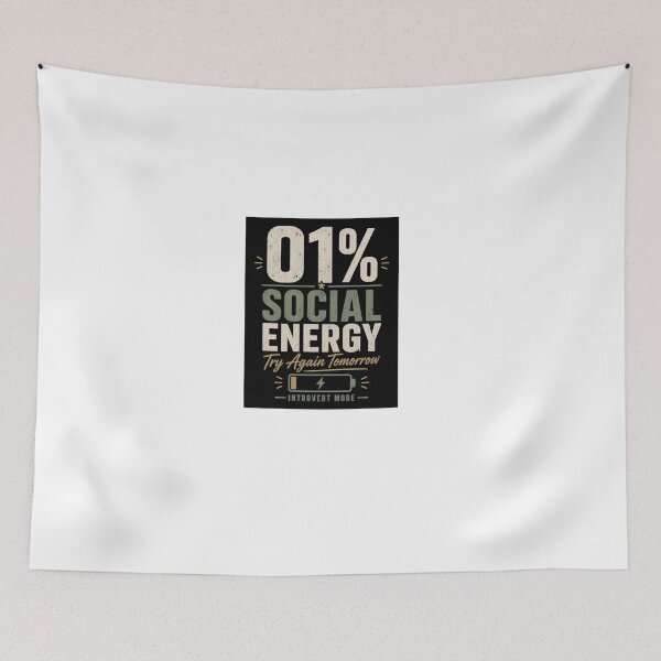 Item preview, 01 Social Energy Introvert Mode Design designed and sold by Kupeliemre.