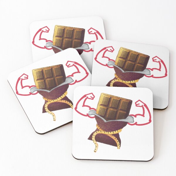 Item preview, Strong Chocolate Bar Character Illustration designed and sold by Pryhozha.