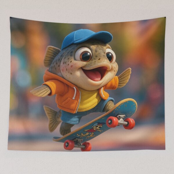 Item preview, Skater Trout designed and sold by Sillytoe.
