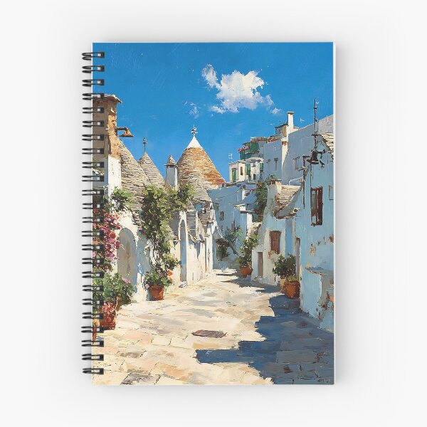 Item preview, Alberobello Narrow Street Trulli Blooming Pots Puglia Italy designed and sold by daila70.