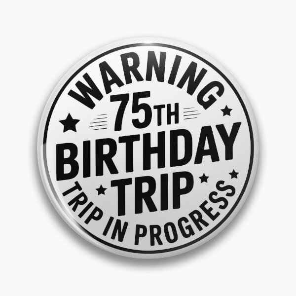 Item preview, Warning: 75th Birthday Sign designed and sold by jkrphoto.