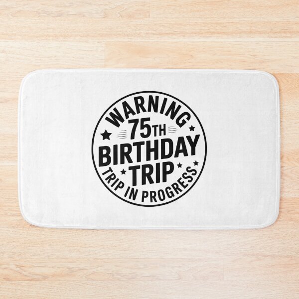 Item preview, Warning: 75th Birthday Sign designed and sold by jkrphoto.