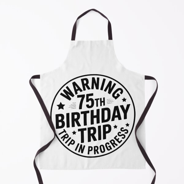 Item preview, Warning: 75th Birthday Sign designed and sold by jkrphoto.