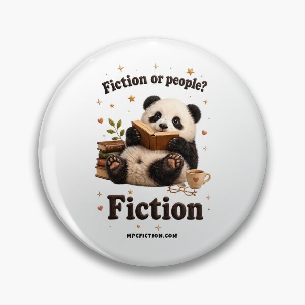 Item preview, Fiction or People? Fiction Bookish Gift for Book Lovers and Fiction Fans designed and sold by MPCFICTION.