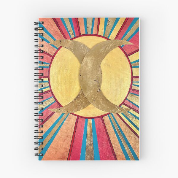 Item preview, High Priestess Gold Crescent Moon Collage Art designed and sold by Spirit Oracle Art.