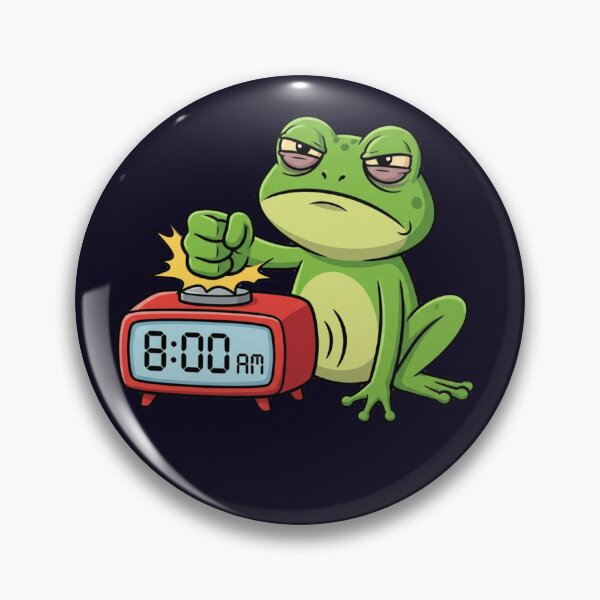 Artikelvorschau, Snooze Frog – Morgenkampf-Meme entworfen und verkauft von ChaosNest.