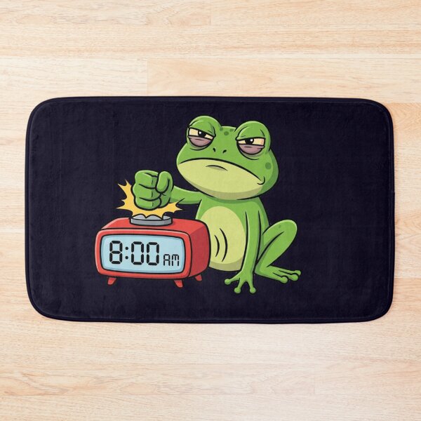 Item preview, Snooze Frog – Morning Struggle Meme designed and sold by ChaosNest.