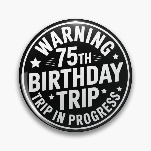 Item preview, Warning: 75th Birthday Sign designed and sold by jkrphoto.