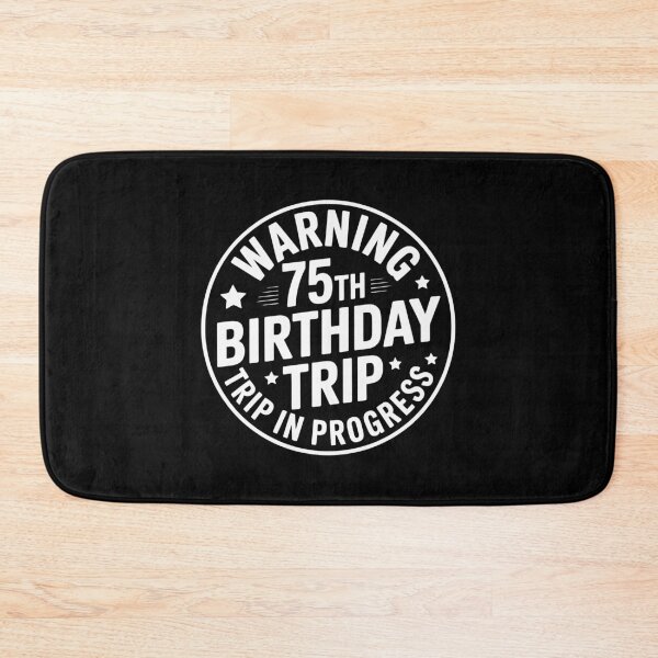Item preview, Warning: 75th Birthday Sign designed and sold by jkrphoto.