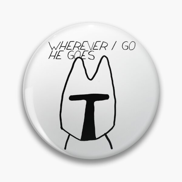 Item preview, FeltTipCat - Wherever I Go, He Goes designed and sold by felttipcat.