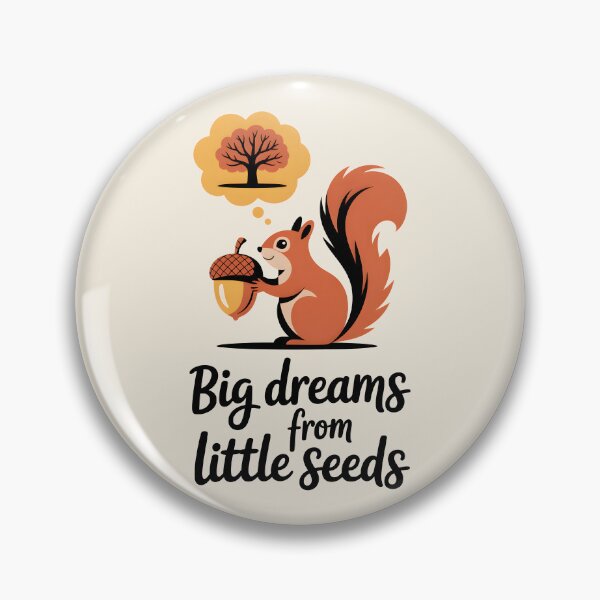 Item preview, Big Dreams from Little Seeds – Minimalist Squirrel Memory Art Print designed and sold by Montodesign.