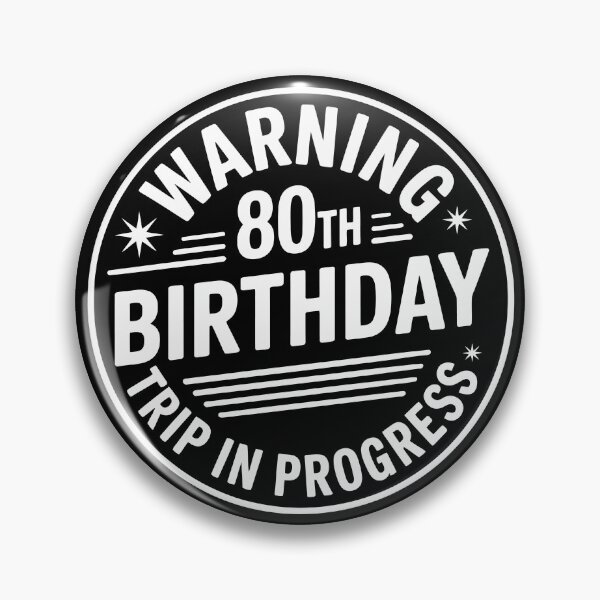 Item preview, Warning: 80th Birthday Sign designed and sold by jkrphoto.