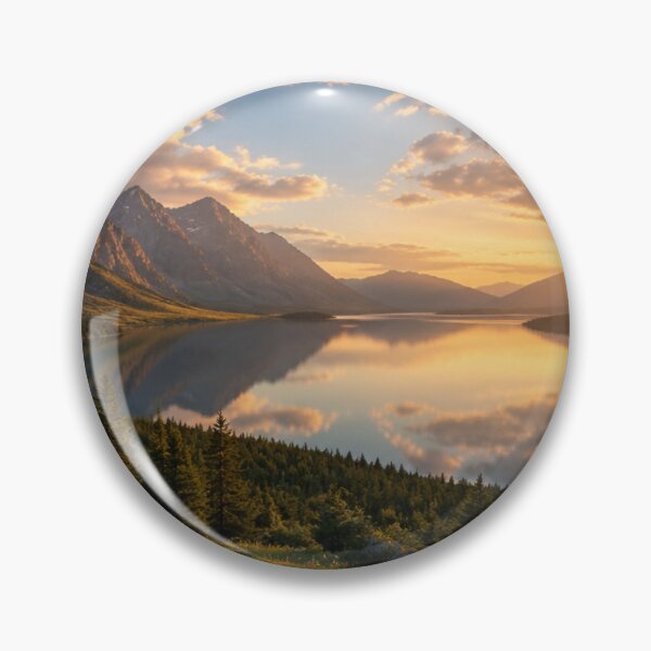 Item preview, Panoramic mountain landscape at sunset in wide format designed and sold by EMMStudio.