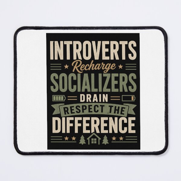 Item preview, Introverts Recharge Socializers Drain Design designed and sold by Kupeliemre.