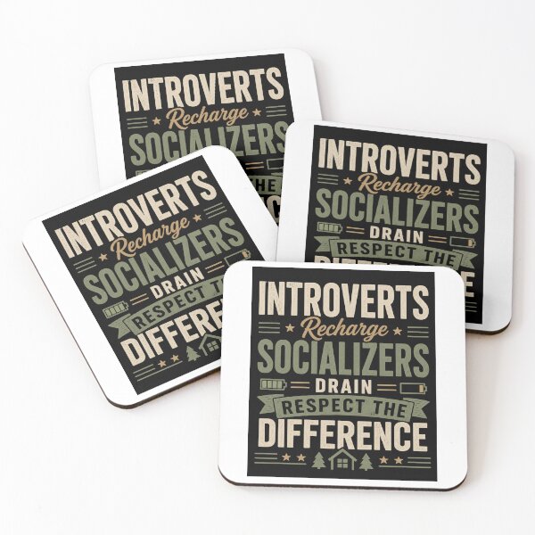 Item preview, Introverts Recharge Socializers Drain Design designed and sold by Kupeliemre.