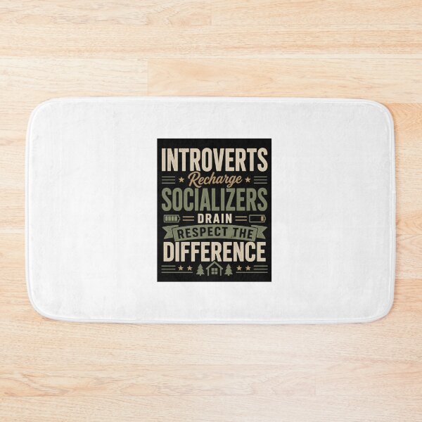 Item preview, Introverts Recharge Socializers Drain Design designed and sold by Kupeliemre.