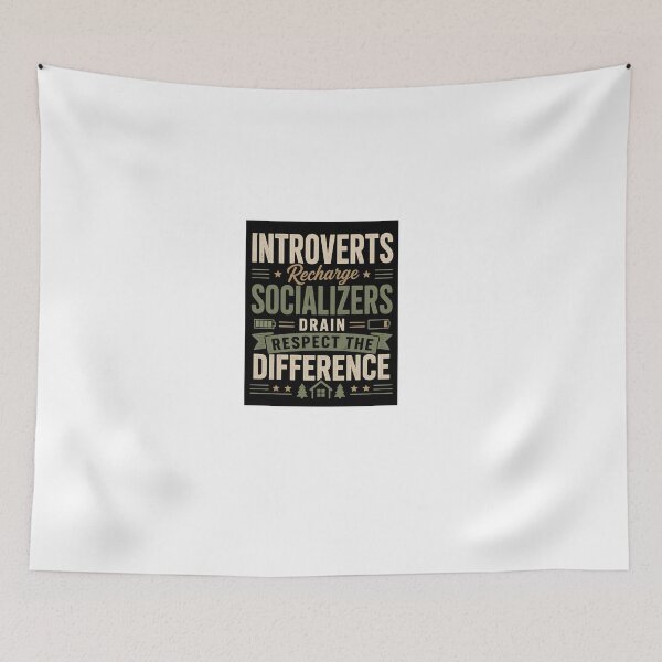 Item preview, Introverts Recharge Socializers Drain Design designed and sold by Kupeliemre.