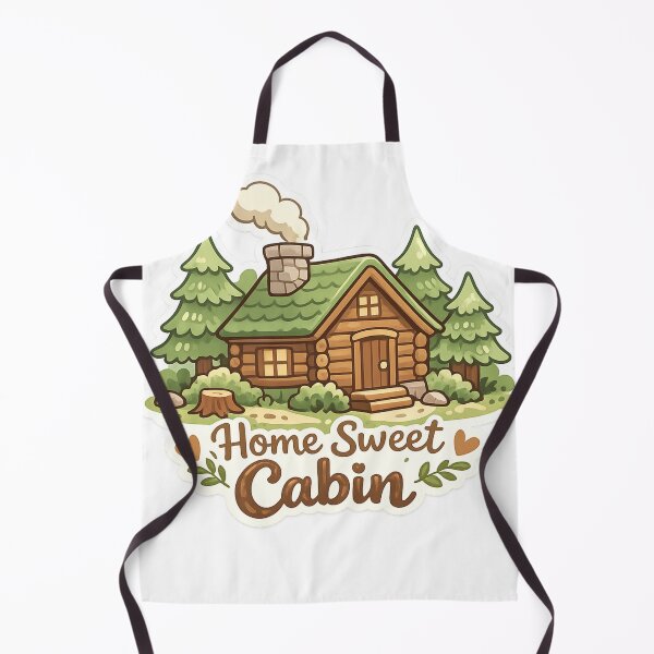 Item preview, Home Sweet Cabin Sticker — Cottagecore Log Cabin Pine Forest Cozy Nature Lover Camping Hiking Gift Decal designed and sold by CosyCush.