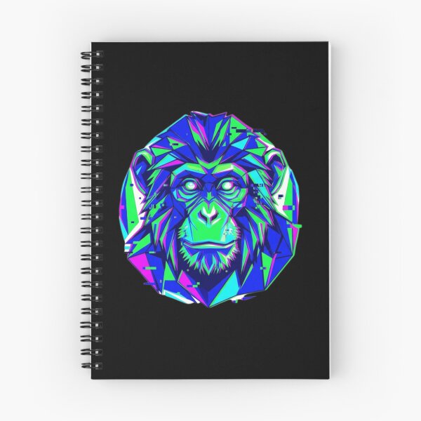 Item preview, Geometric Glitch Chimpanzee – Digital Art T-Shirt for Futuristic Lovers designed and sold by bsbd-action.