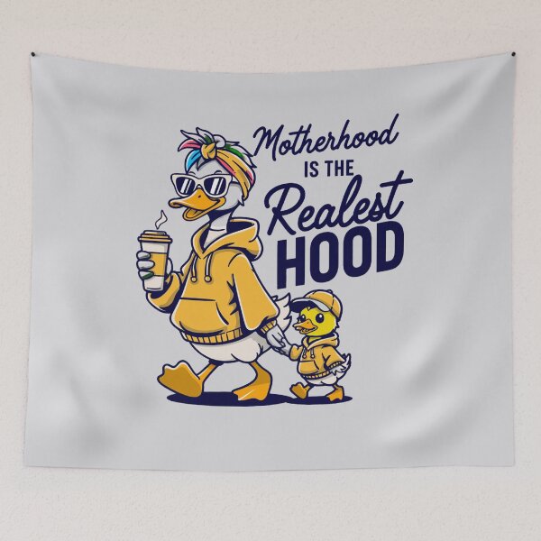 Item preview, Motherhood Is The Realest Hood Mother’s Day Mother and Daughter Relationship designed and sold by MalwasBasket.