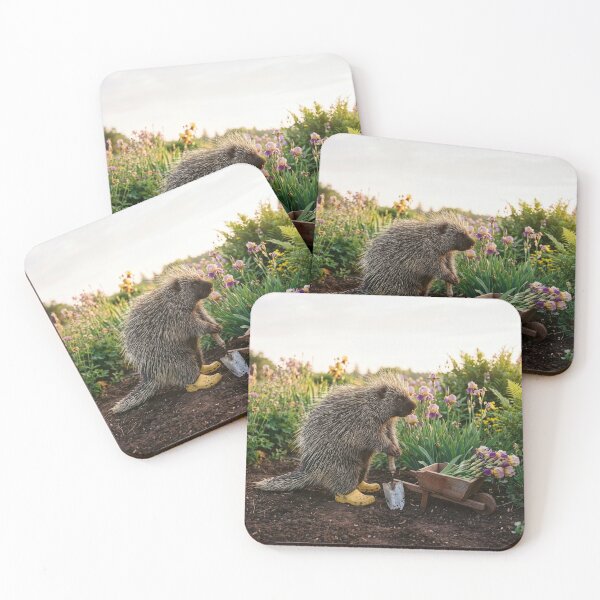 Item preview, Porcupine Gardener Gathers Her Prize-Winning Irises designed and sold by Tridentulus.