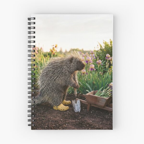 Item preview, Porcupine Gardener Gathers Her Prize-Winning Irises designed and sold by Tridentulus.