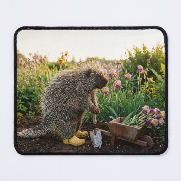 Item preview, Porcupine Gardener Gathers Her Prize-Winning Irises designed and sold by Tridentulus.