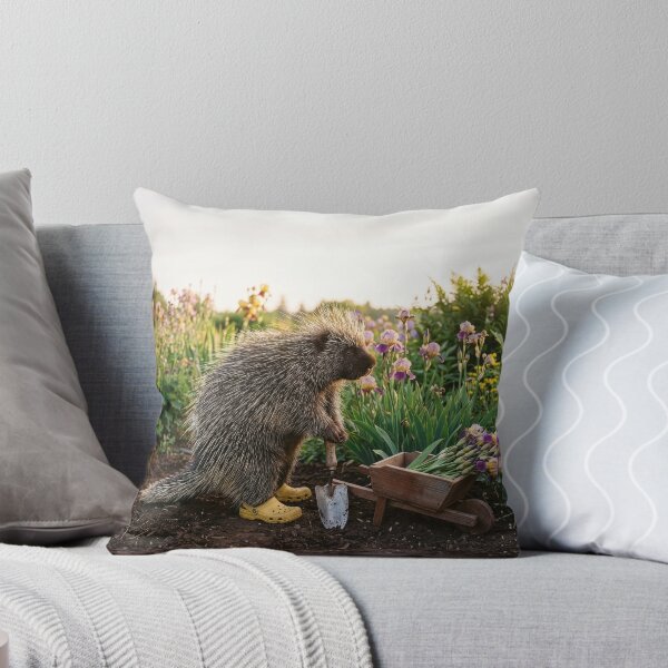 Item preview, Porcupine Gardener Gathers Her Prize-Winning Irises designed and sold by Tridentulus.
