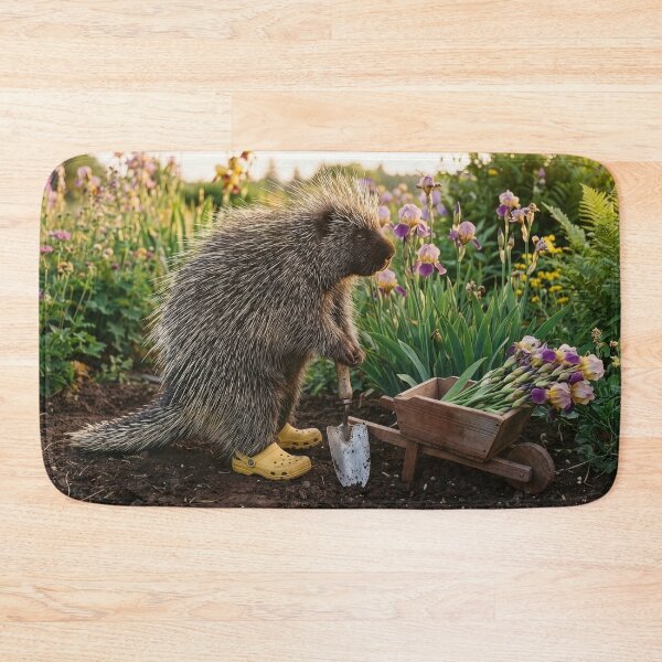 Item preview, Porcupine Gardener Gathers Her Prize-Winning Irises designed and sold by Tridentulus.