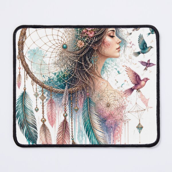 Item preview, Dreamcatcher Woman Spirit Freedom Art designed and sold by NeuroPrints.