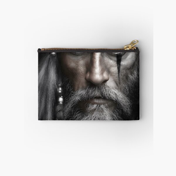 Item preview, Intense Warrior with Piercing Blue Eyes and Beard designed and sold by Artessie.